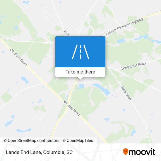 Mapa de Lands End Lane