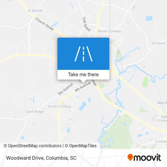 Woodward Drive map