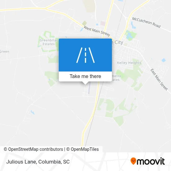 Julious Lane map