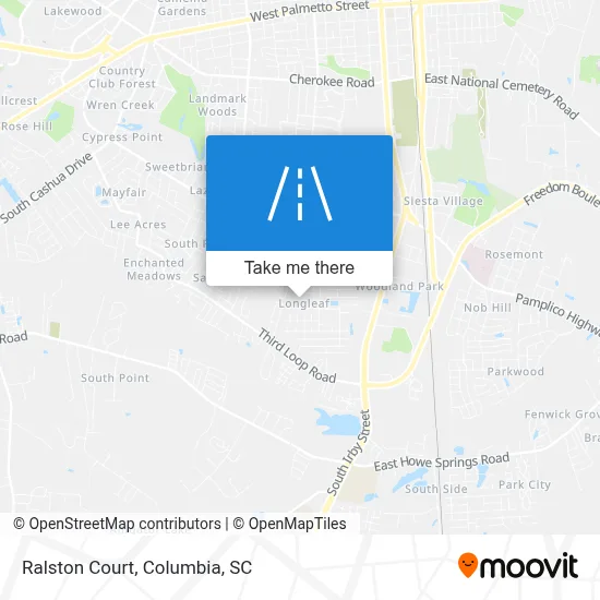 Ralston Court map