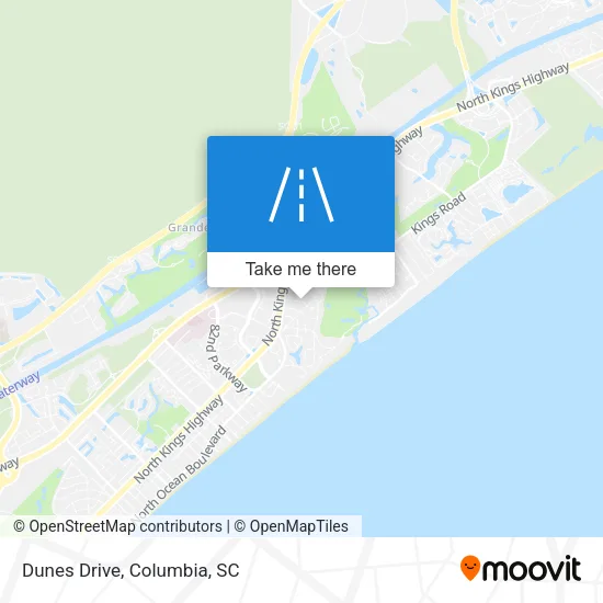 Dunes Drive map