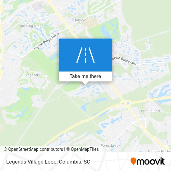 Legends Village Loop map