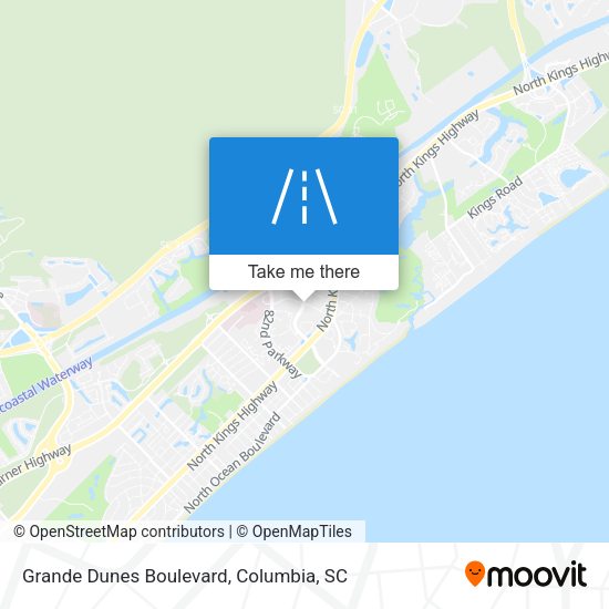 Grande Dunes Boulevard map