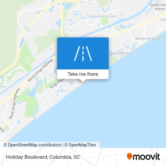 Holiday Boulevard map