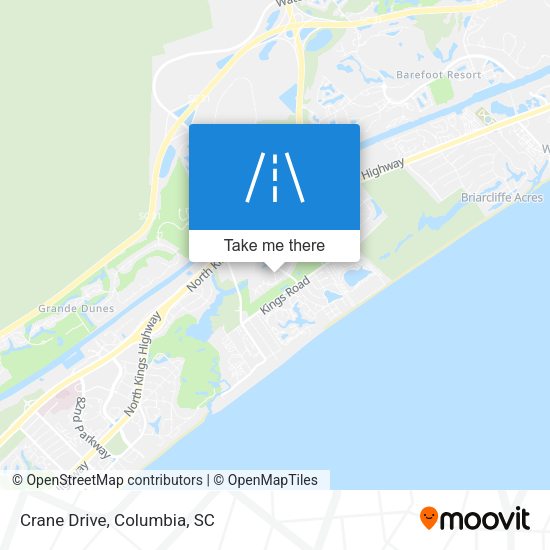 Mapa de Crane Drive