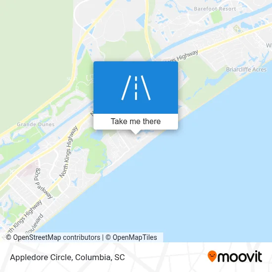Appledore Circle map