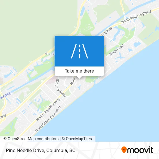 Pine Needle Drive map