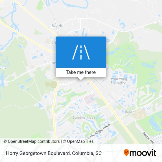 Mapa de Horry Georgetown Boulevard