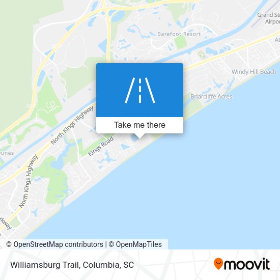 Mapa de Williamsburg Trail