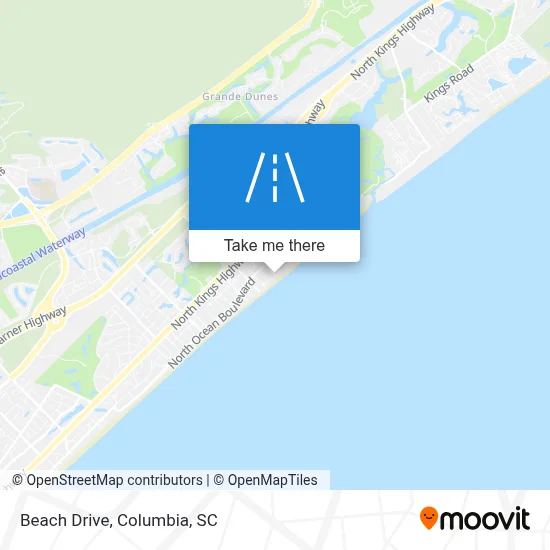 Beach Drive map