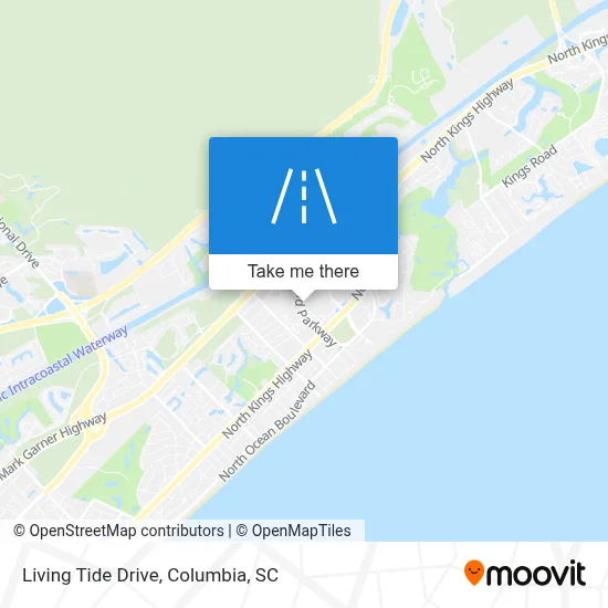 Living Tide Drive map