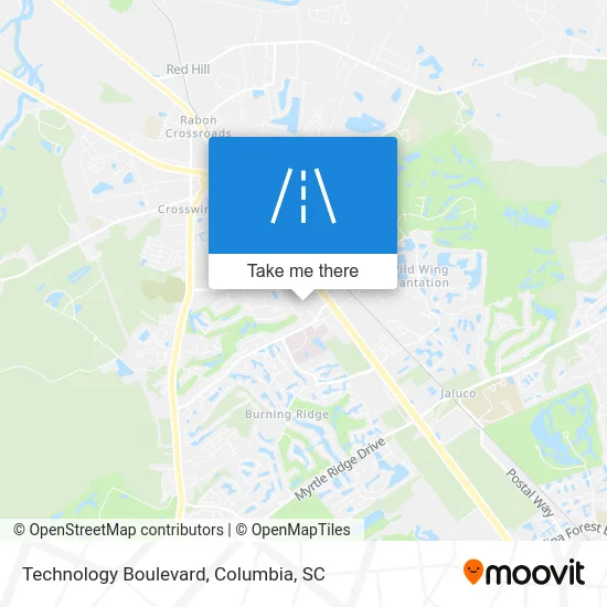 Technology Boulevard map