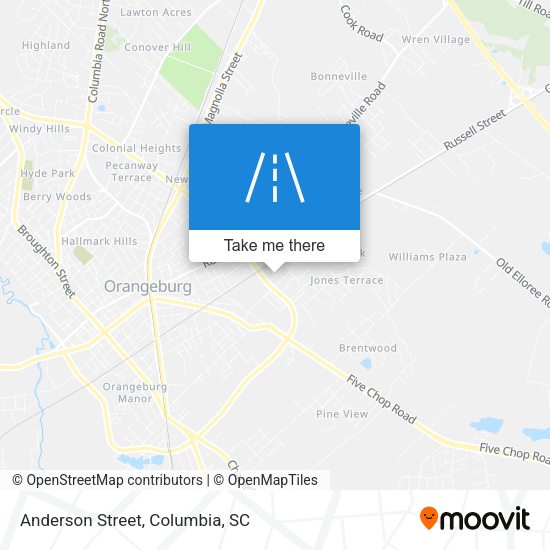Mapa de Anderson Street