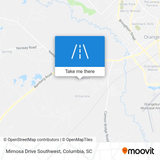 Mapa de Mimosa Drive Southwest
