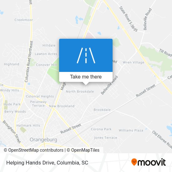 Helping Hands Drive map