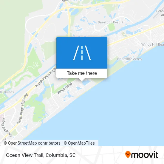 Ocean View Trail map