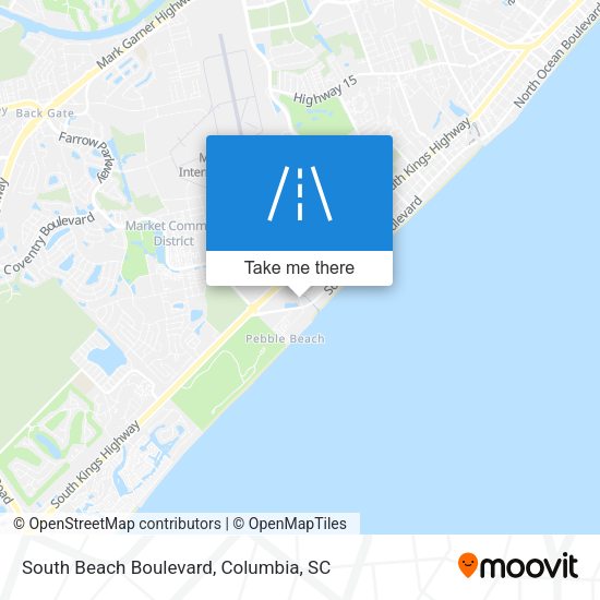 South Beach Boulevard map