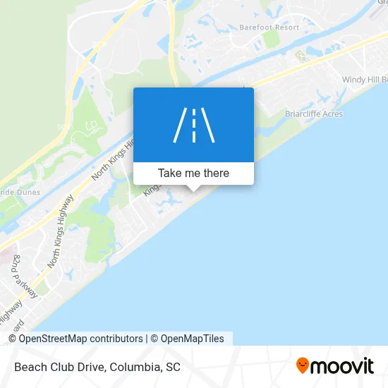 Beach Club Drive map
