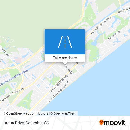 Aqua Drive map