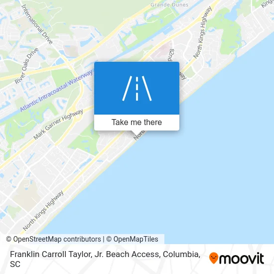 Franklin Carroll Taylor, Jr. Beach Access map