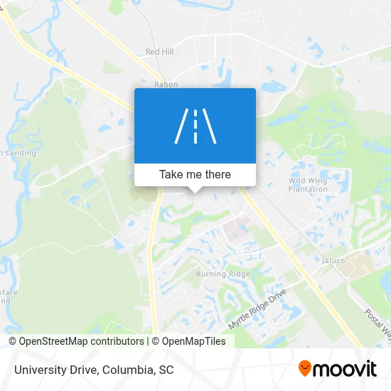University Drive map