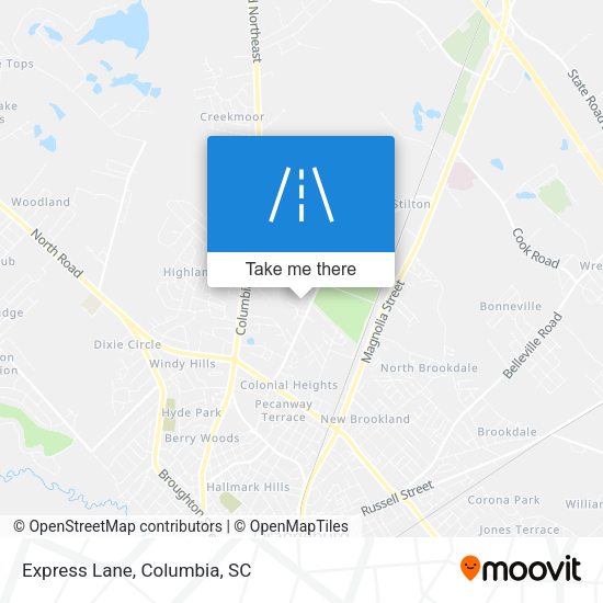 Mapa de Express Lane