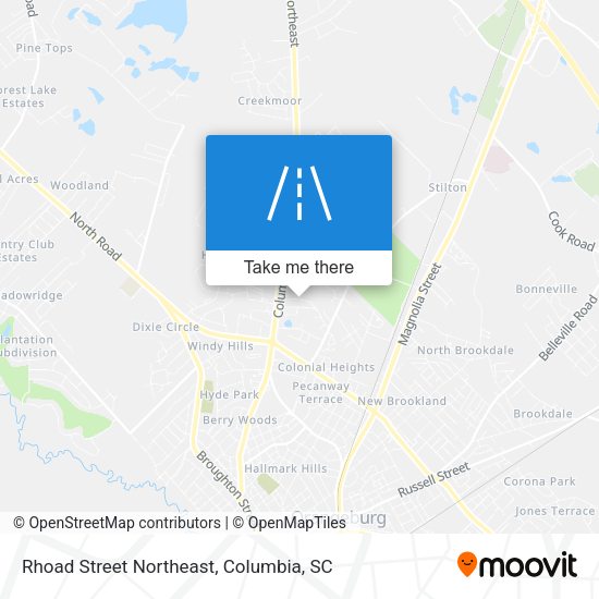 Rhoad Street Northeast map