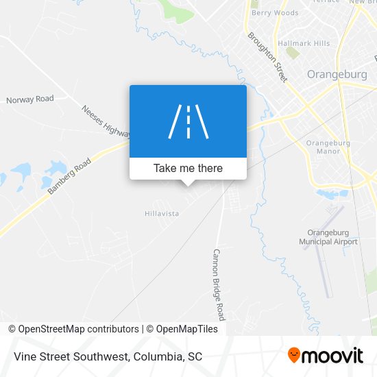 Mapa de Vine Street Southwest