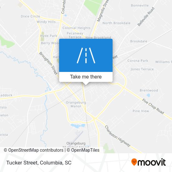 Tucker Street map