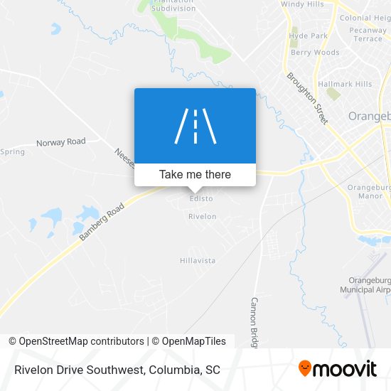 Rivelon Drive Southwest map