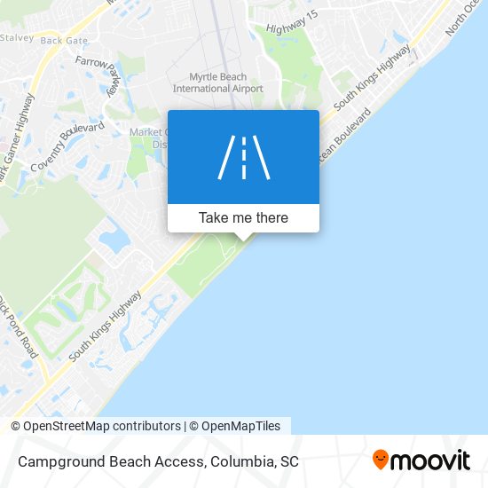 Campground Beach Access map