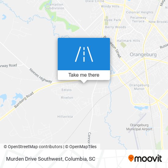 Murden Drive Southwest map