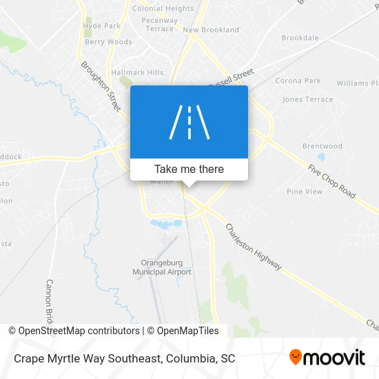Crape Myrtle Way Southeast map