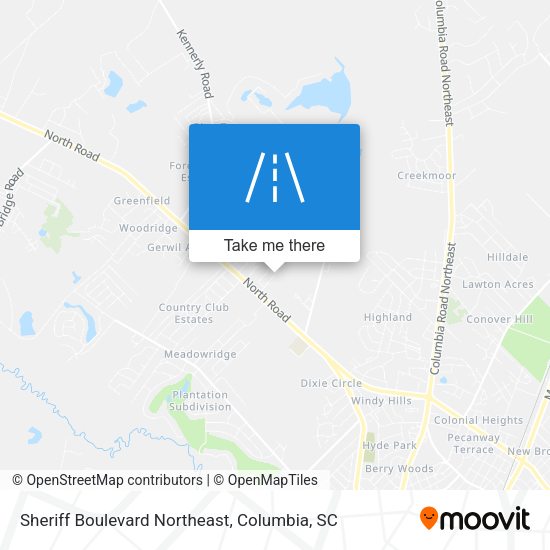 Sheriff Boulevard Northeast map