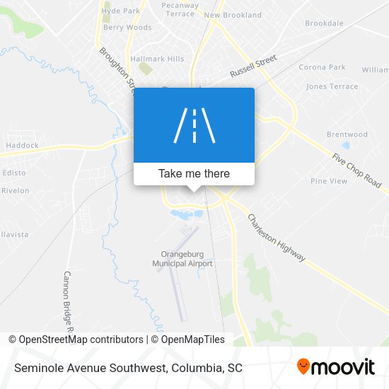 Seminole Avenue Southwest map