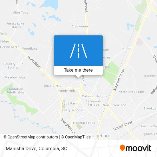 Manisha Drive map