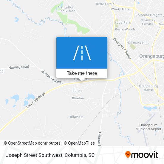Joseph Street Southwest map