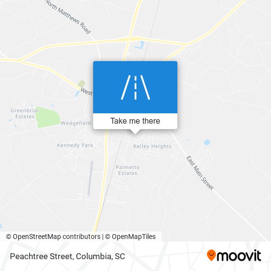 Peachtree Street map