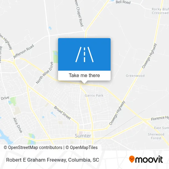 Robert E Graham Freeway map