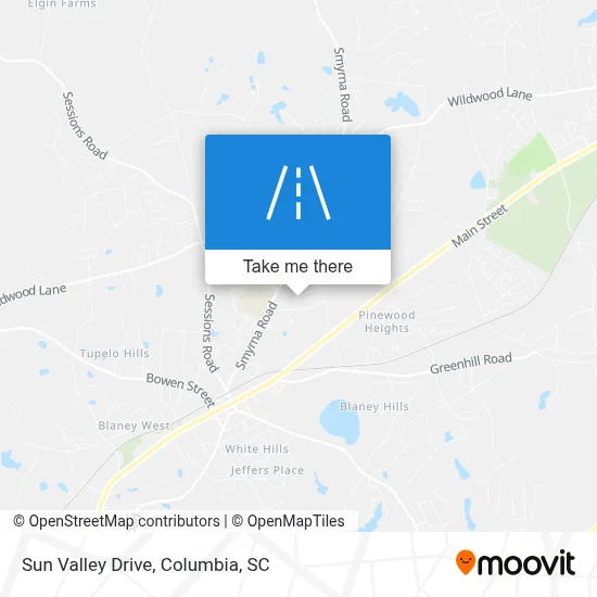 Sun Valley Drive map
