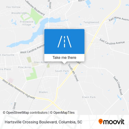 Mapa de Hartsville Crossing Boulevard