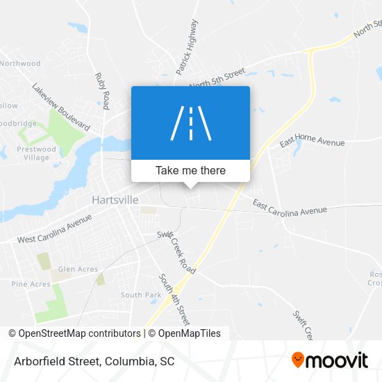 Arborfield Street map