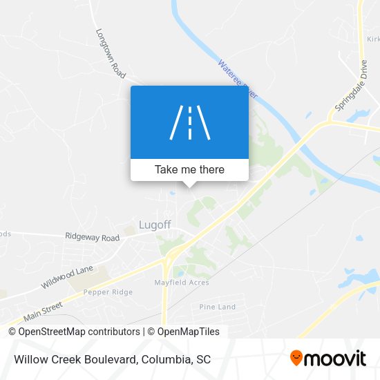 Willow Creek Boulevard map