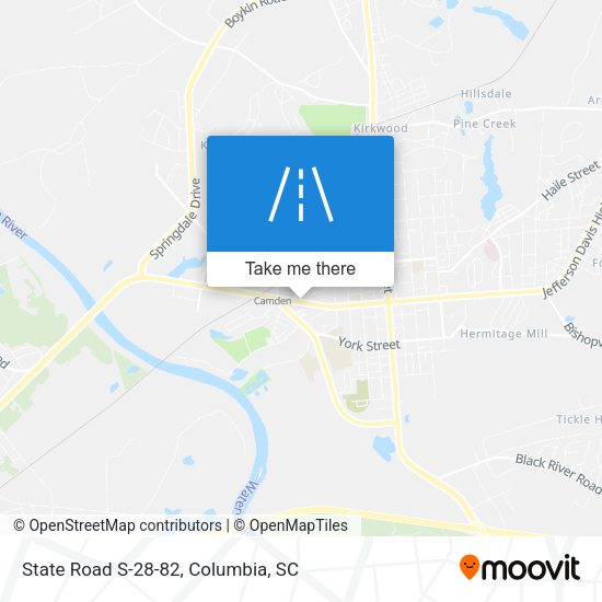 State Road S-28-82 map