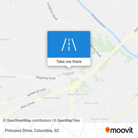 Mapa de Princess Drive