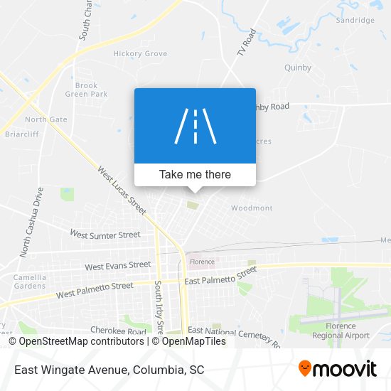 Mapa de East Wingate Avenue