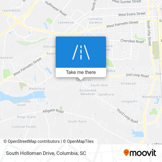 South Holloman Drive map