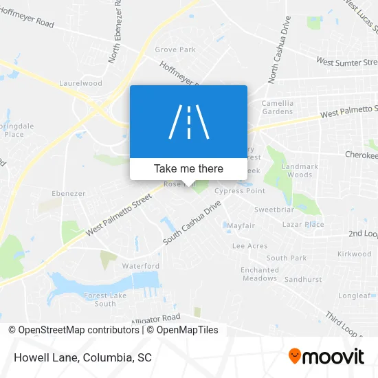 Howell Lane map