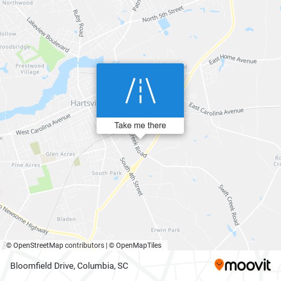 Bloomfield Drive map