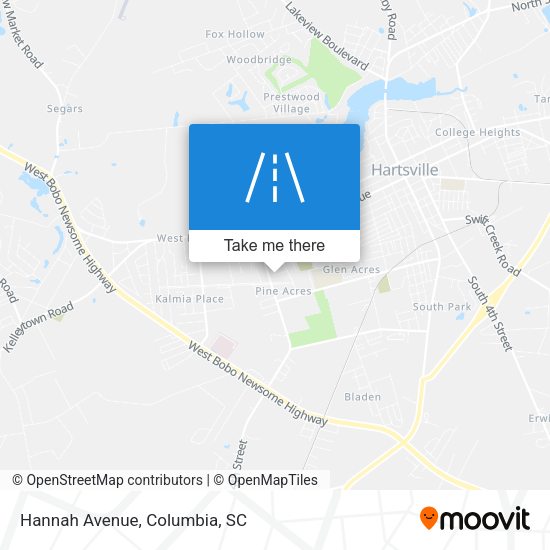 Mapa de Hannah Avenue